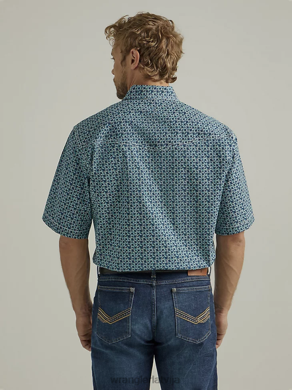 jūras krēsla 20 reižu konkurētspējīgs moderna komforta krekls ar īsām piedurknēm rietumu apdruku vīriešiem apģērbs Wrangler BFNTB503